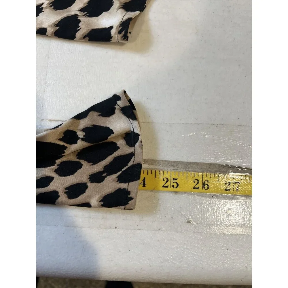 INC International Concepts Womens Animal Print Blouse Polyester/Spandex Large - Picture 6 of 7